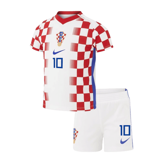 MODRIĆ #10 Kids Croatia World Cup Home Kit 2026