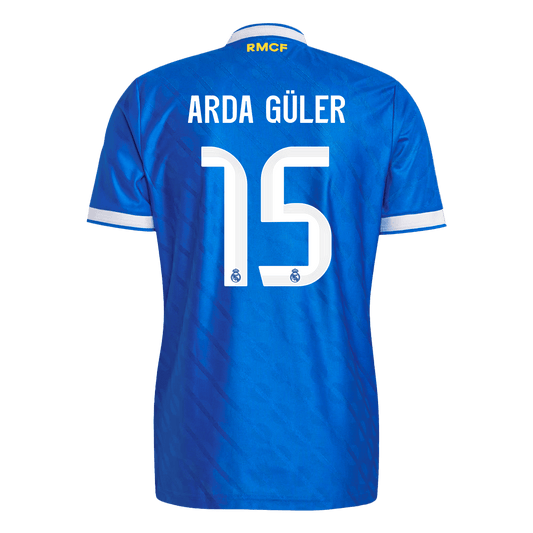 ARDA GÜLER #15 Mens Real Madrid Third Jersey 2025/26 - Player Version (Slim Fit)