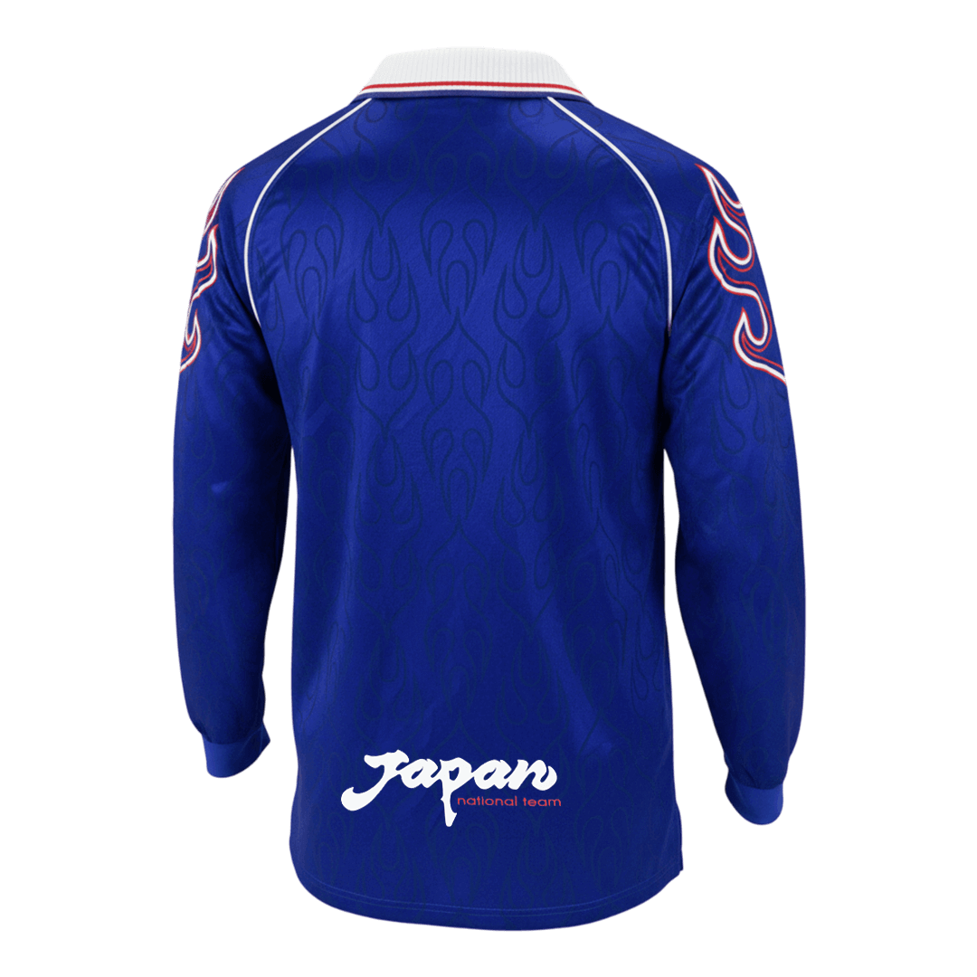 Retro 1998 Mens Japan World Cup Home Long Sleeve Jersey