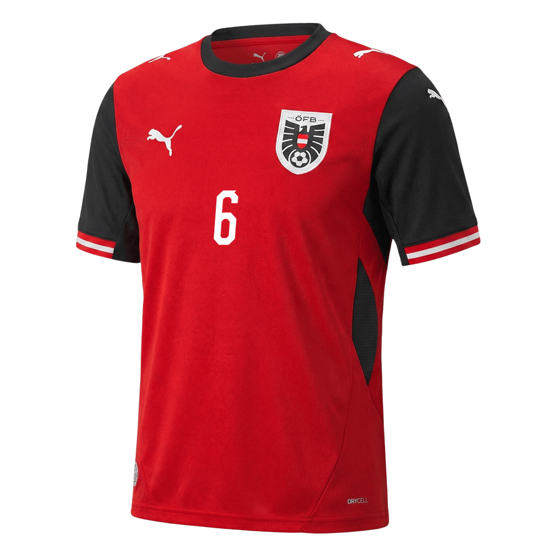 SEIWALD #6 Mens Austria World Cup Home Jersey 2026