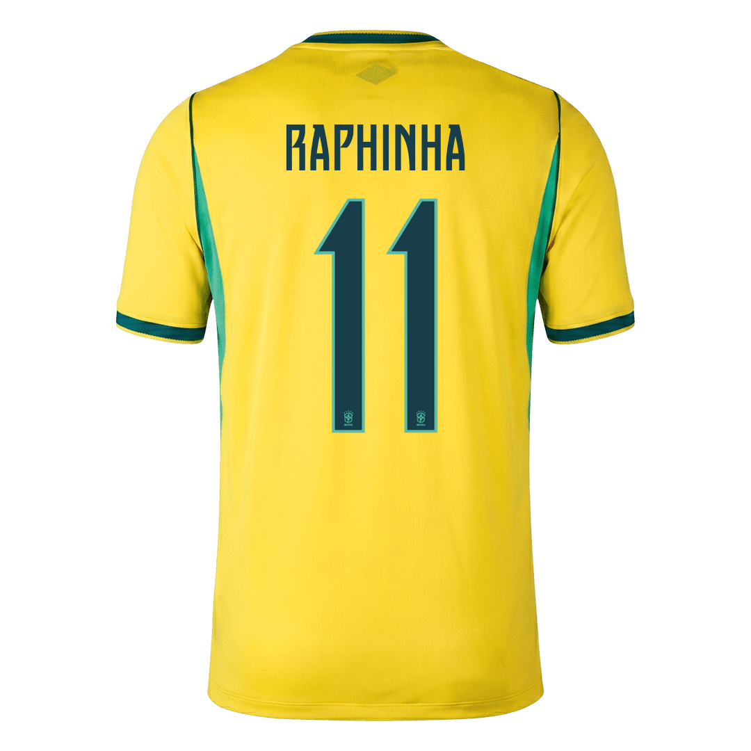 RAPHINHA #11 Mens Brazil World Cup Home Jersey 2026