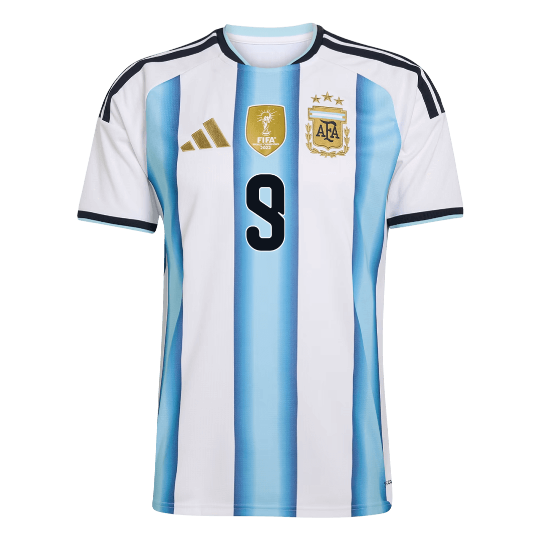 J.ÁLVAREZ #9 Mens Argentina World Cup Home Jersey 2026
