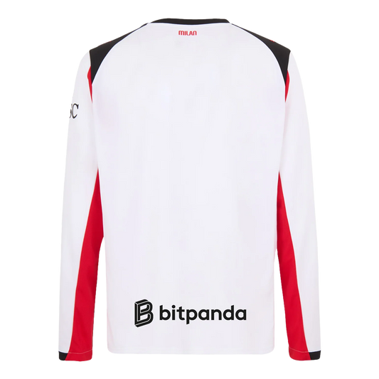 Mens AC Milan Away Long Sleeve Jersey 2025/26