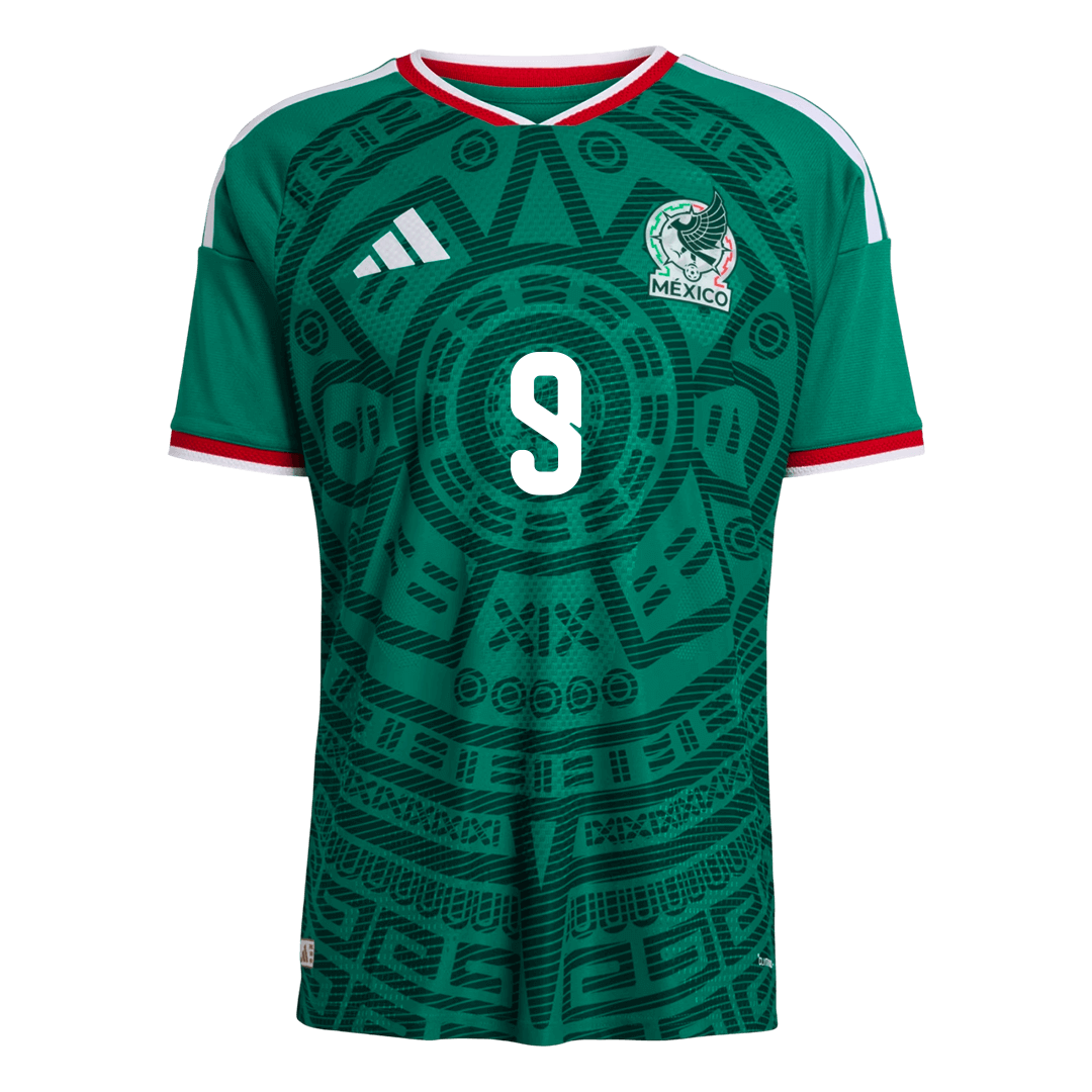 Raúl #9 Mens Mexico World Cup Home Jersey 2026 - Player Version (Slim Fit)