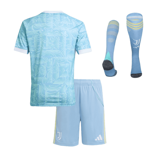 Kids Juventus Away Full Kit 2025/26