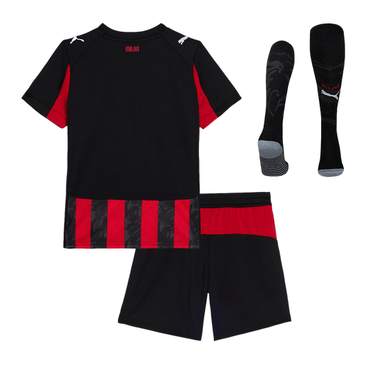 Kids AC Milan Home Full Kit 2025/26