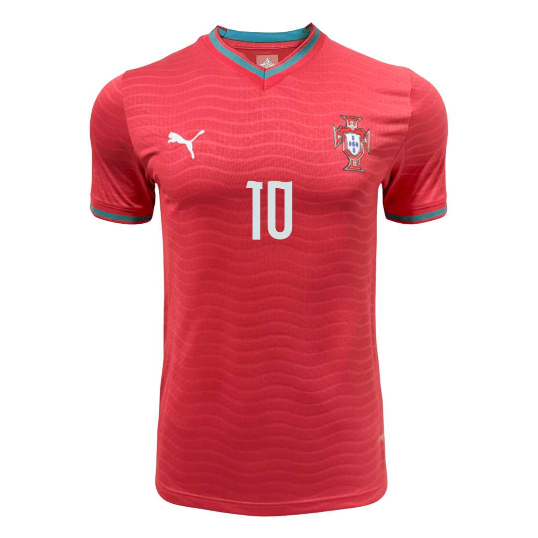 BERNARDO #10 Mens Portugal World Cup Home Jersey 2026 - Player Version (Slim Fit)