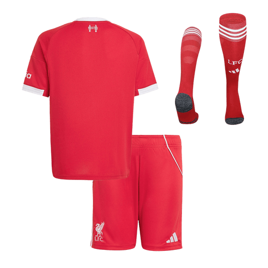 Kids Liverpool Home Full Kit 2025/26