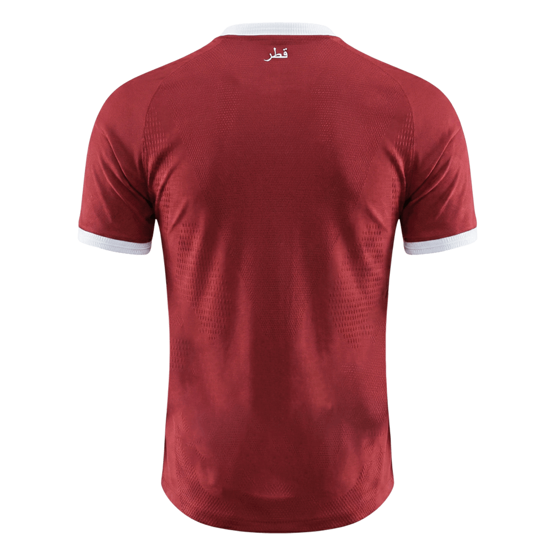 Mens Qatar World Cup Home Jersey 2026 - Player Version (Slim Fit)