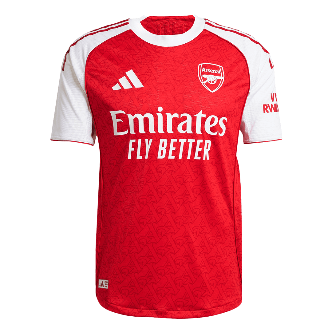 RICE #41 Mens Arsenal Home Jersey 2025/26 - Player Version (Slim Fit)