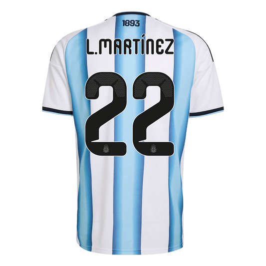 L.MARTÍNEZ #22 Mens Argentina World Cup Home Jersey 2026