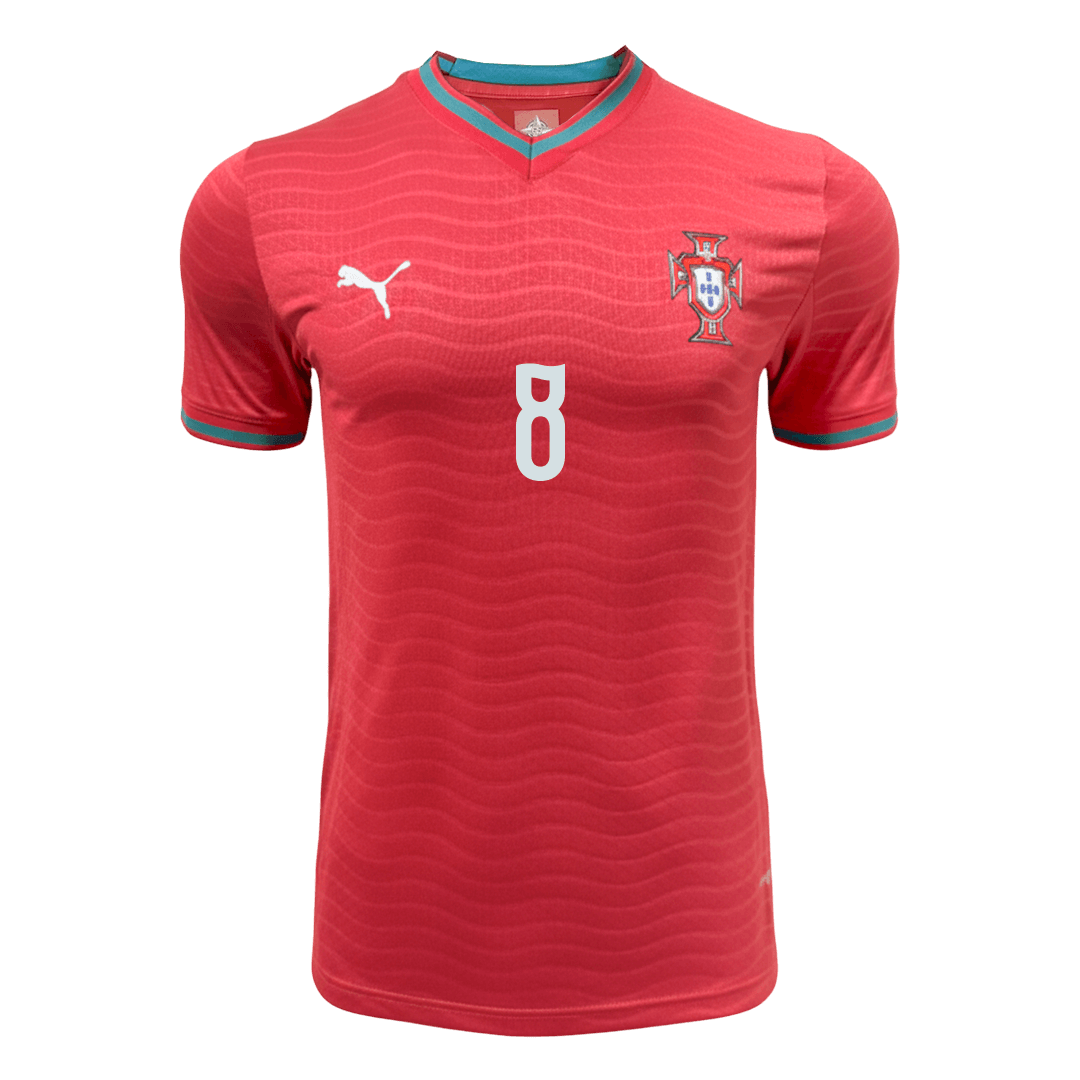 B.FERNANDES #8 Mens Portugal World Cup Home Jersey 2026 - Player Version (Slim Fit)