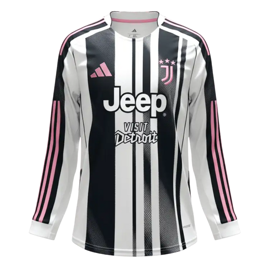 Mens Juventus Home Long Sleeve Jersey 2025/26