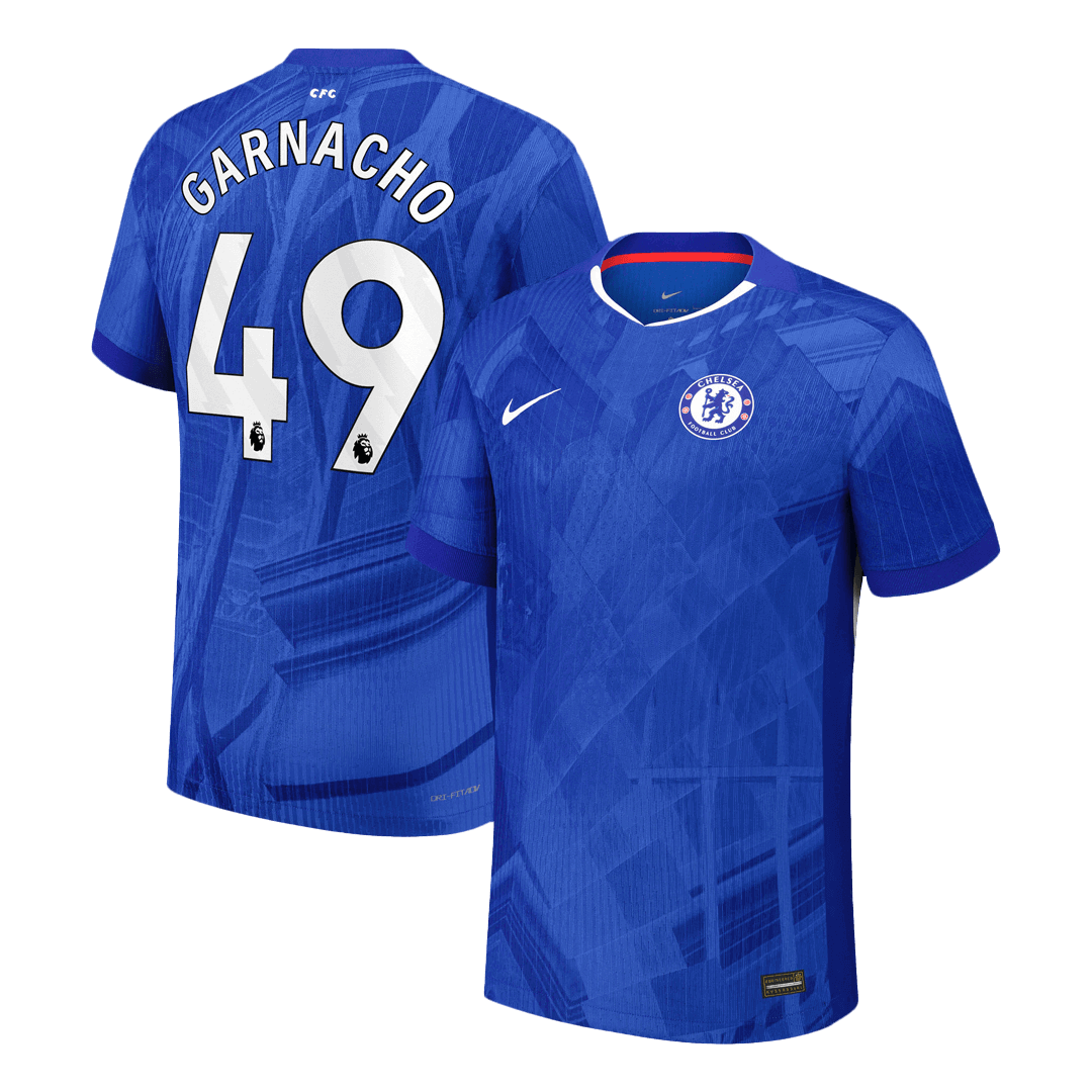 GARNACHO #49 Mens Chelsea Home Jersey 2025/26 - Player Version (Slim Fit)