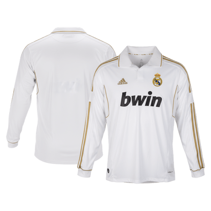 Retro 2011/12 Mens Real Madrid Home Long Sleeve Jersey