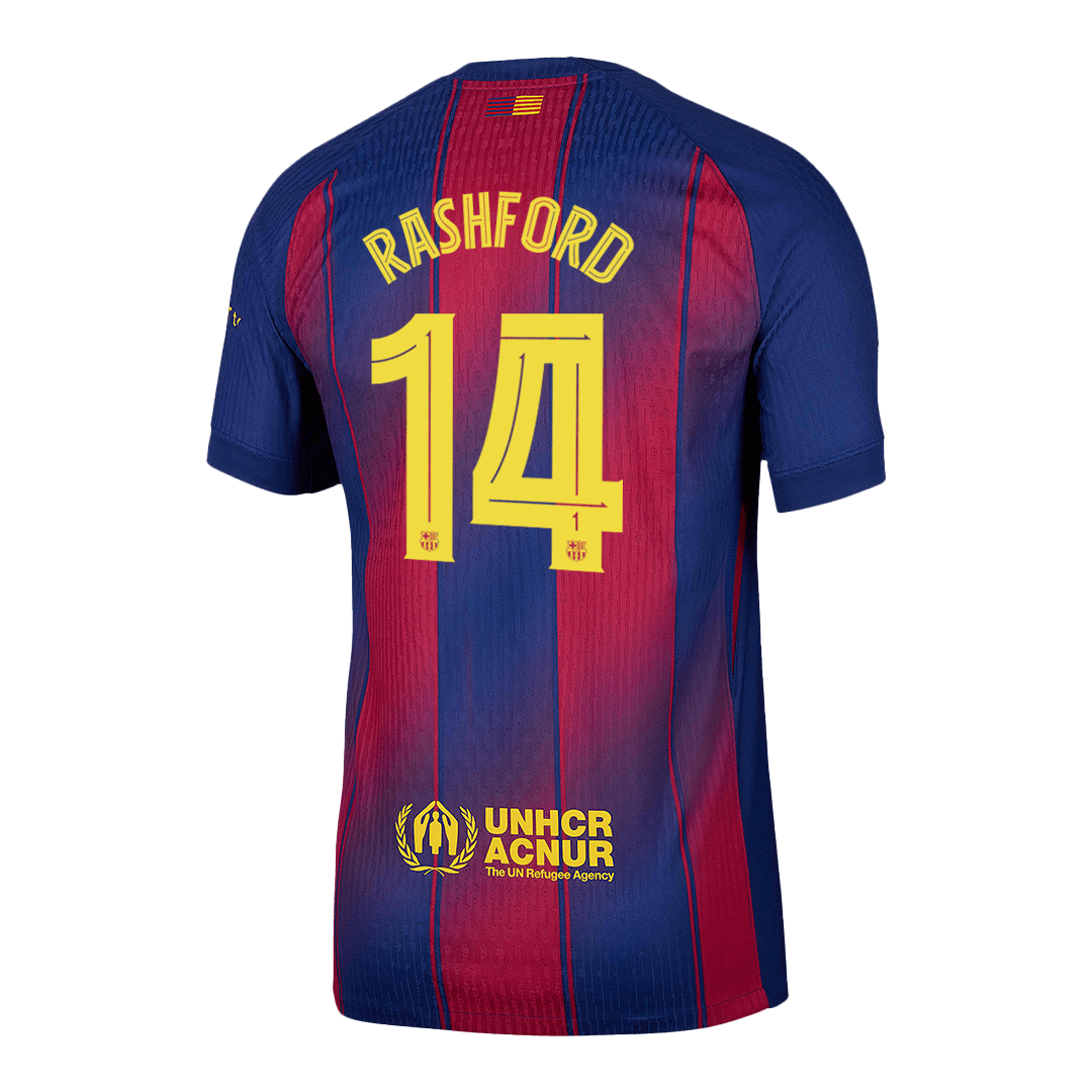 RASHFORD #14 Mens Barcelona Home Jersey 2025/26 UCL - Player Version (Slim Fit)
