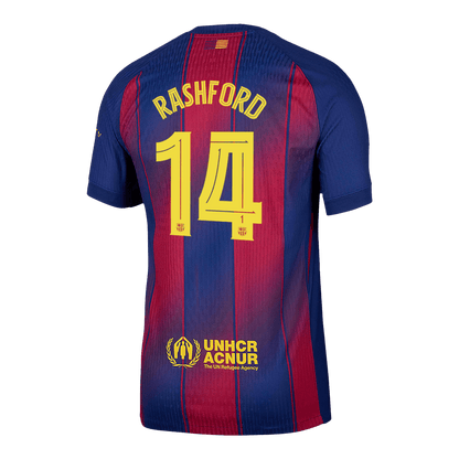 RASHFORD #14 Mens Barcelona Home Jersey 2025/26 UCL - Player Version (Slim Fit)