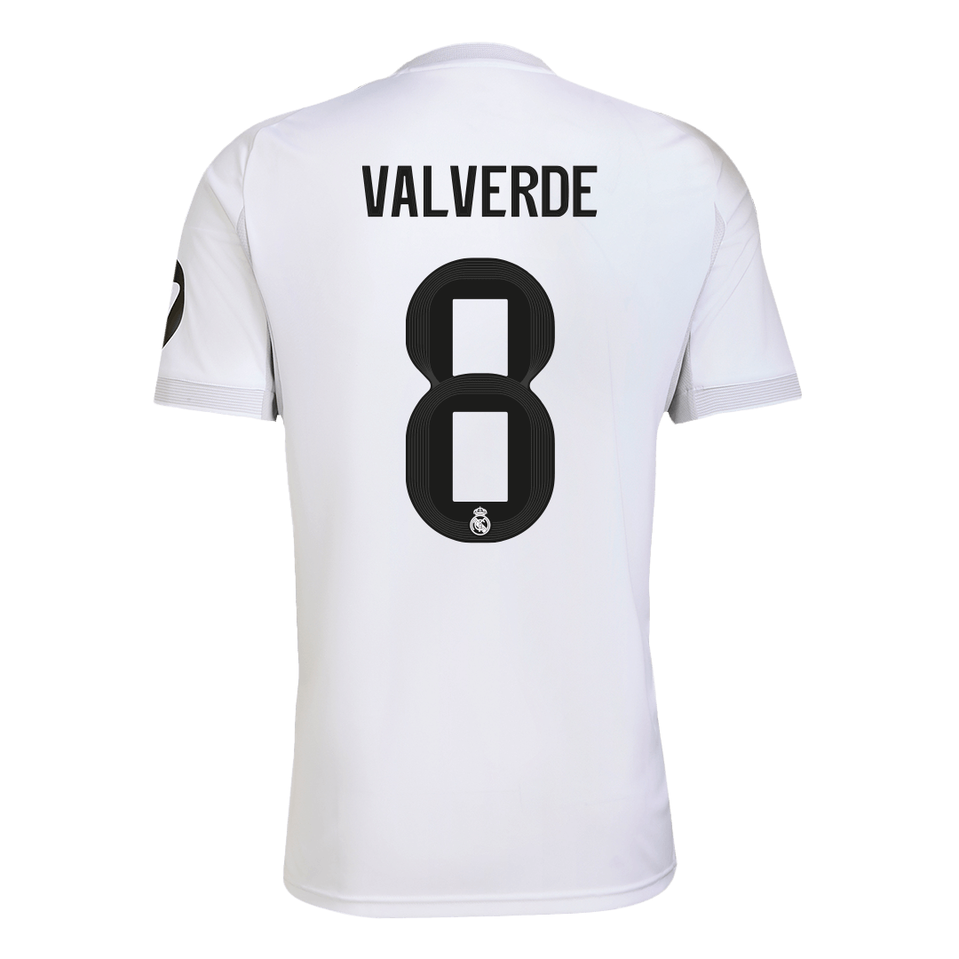 VALVERDE #8 Mens Real Madrid Home Jersey 2025/26