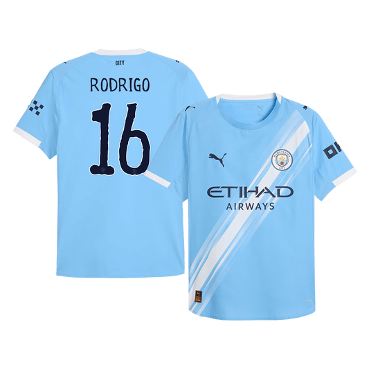 RODRIGO #16 Mens Manchester City World Cup Home Jersey 2025/26 - Player Version (Slim Fit)