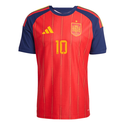 OLMO #10 Mens Spain World Cup Home Jersey 2026 - Player Version (Slim Fit)