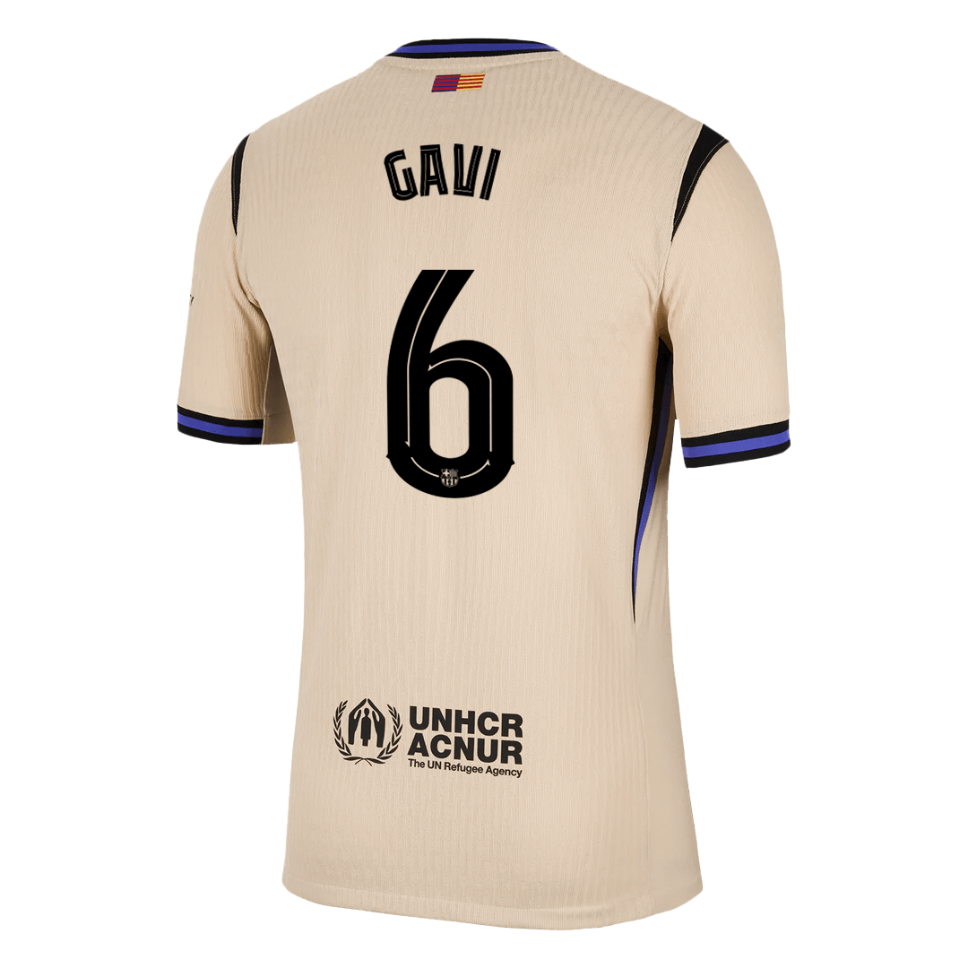 GAVI #6 Mens Barcelona Away Jersey 2025/26 UCL - Player Version (Slim Fit)