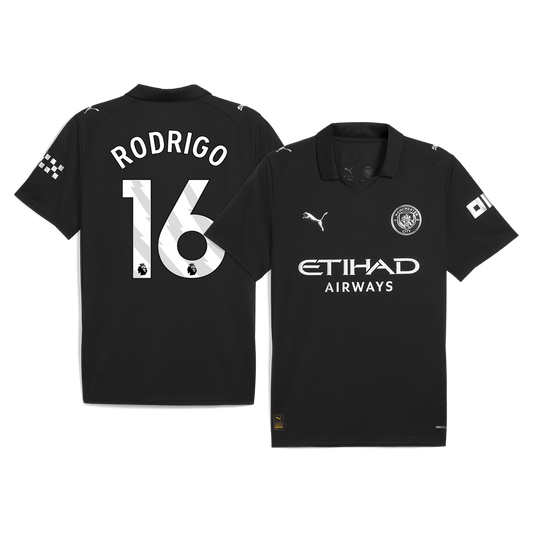 RODRIGO #16 Mens Manchester City Away Jersey 2025/26