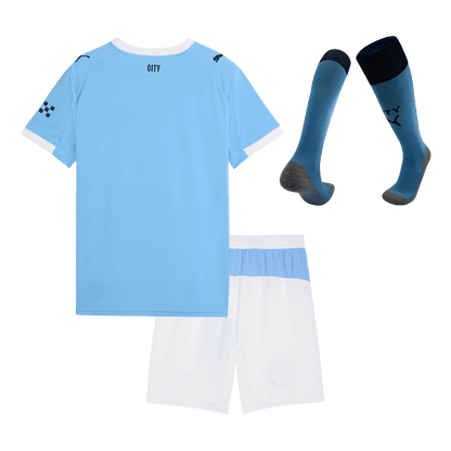 Kids Manchester City Home Full Kit 2025/26