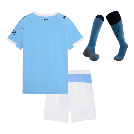 Kids Manchester City Home Full Kit 2025/26