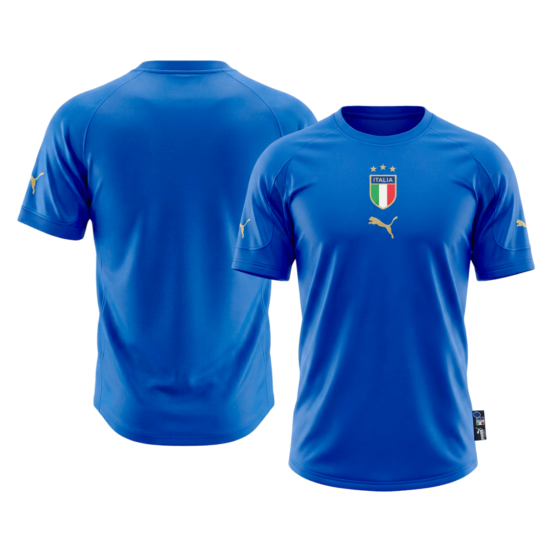Retro 2004 Mens Italy Home Jersey