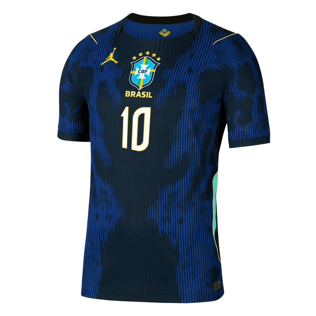 NEYMAR JR. #10 Mens Brazil World Cup Away Jersey 2026 - Player Version (Slim Fit)