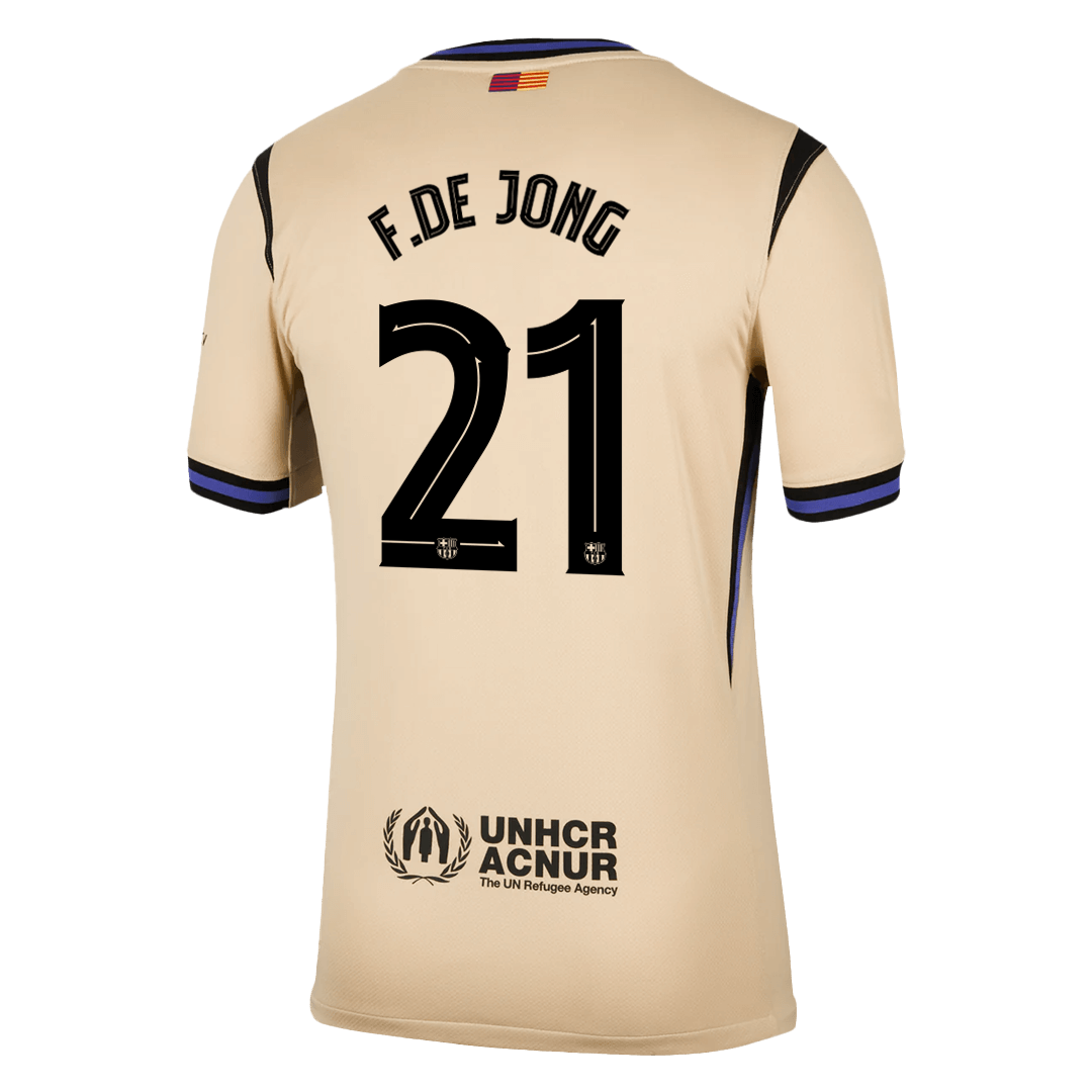 F.DE JONG #21 Mens Barcelona Away Jersey 2025/26 - UCL