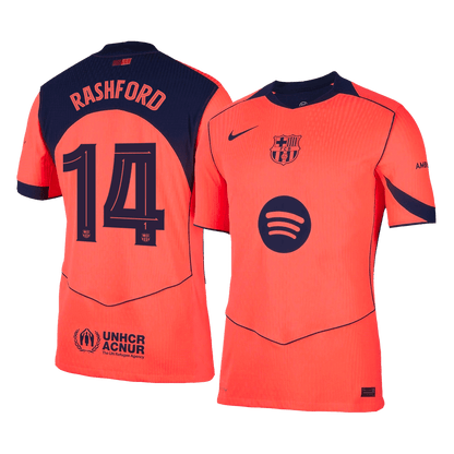 RASHFORD #14 Mens Barcelona Third Jersey 2025/26 UCL - Player Version (Slim Fit)