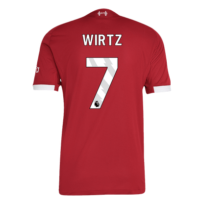 WIRTZ #7 Mens Liverpool Home Jersey 2025/26 - Player Version (Slim Fit)