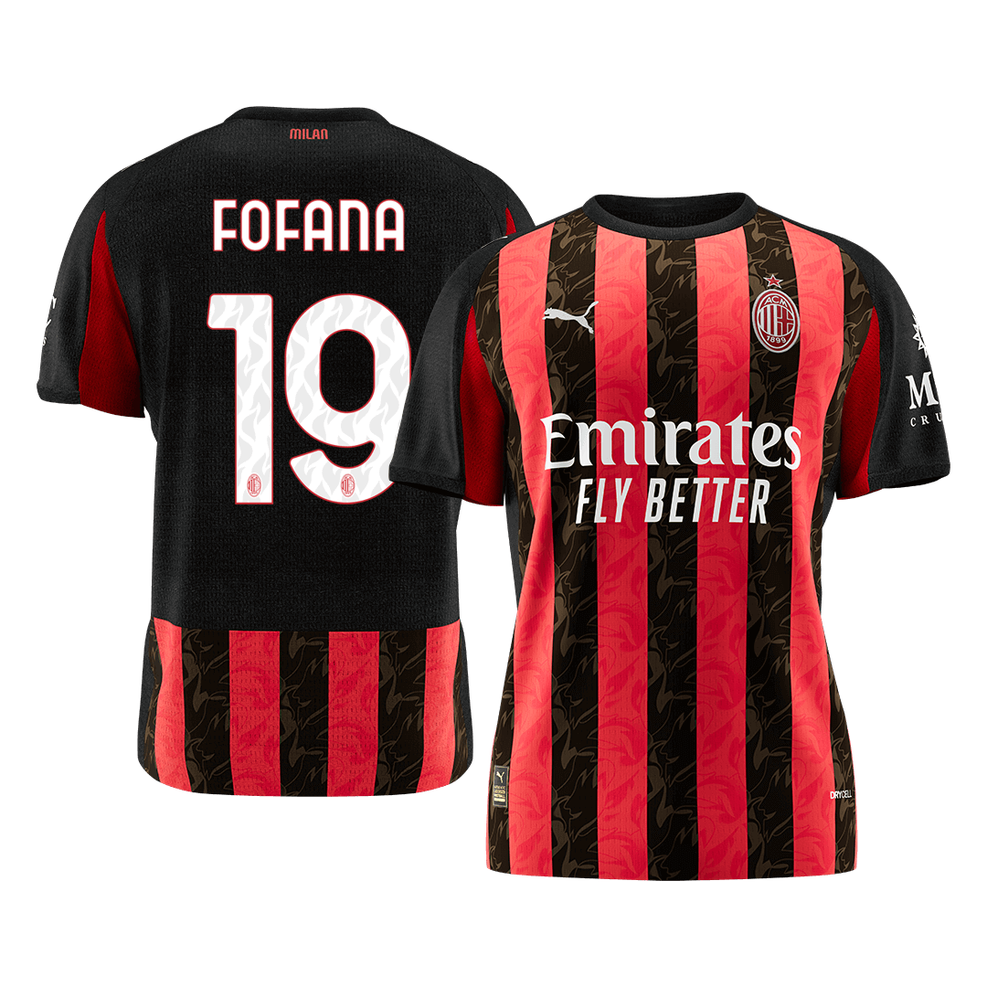 FOFANA #19 Mens AC Milan Home Jersey 2025/26 [PREMIUM]