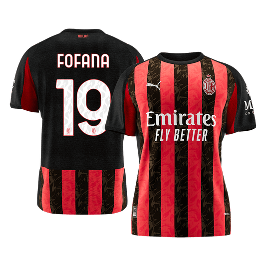 FOFANA #19 Mens AC Milan Home Jersey 2025/26 [PREMIUM]