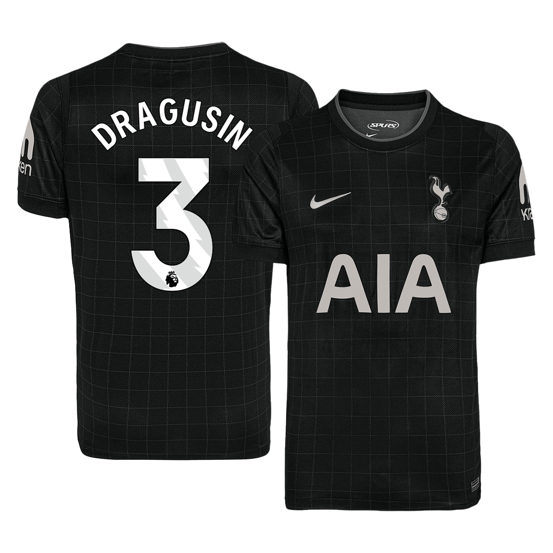 DRAGUSIN #3 Mens Tottenham Hotspur Away Jersey 2025/26