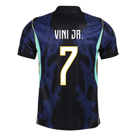 VINI JR. #7 Mens Brazil World Cup Away Jersey 2026 - Player Version (Slim Fit)
