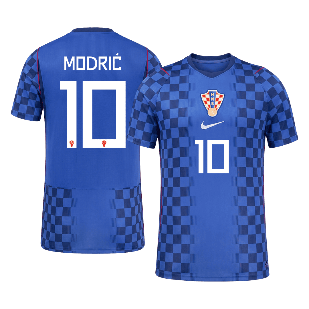 MODRIĆ #10 Mens Croatia World Cup Away Jersey 2026 - Player Version (Slim Fit)