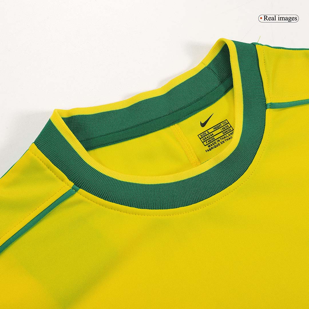 Retro RIVALDO #10 1998 Mens Brazil World Cup Home Jersey