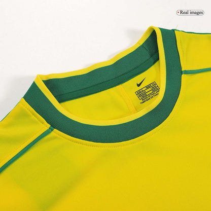 Retro RIVALDO #10 1998 Mens Brazil World Cup Home Jersey