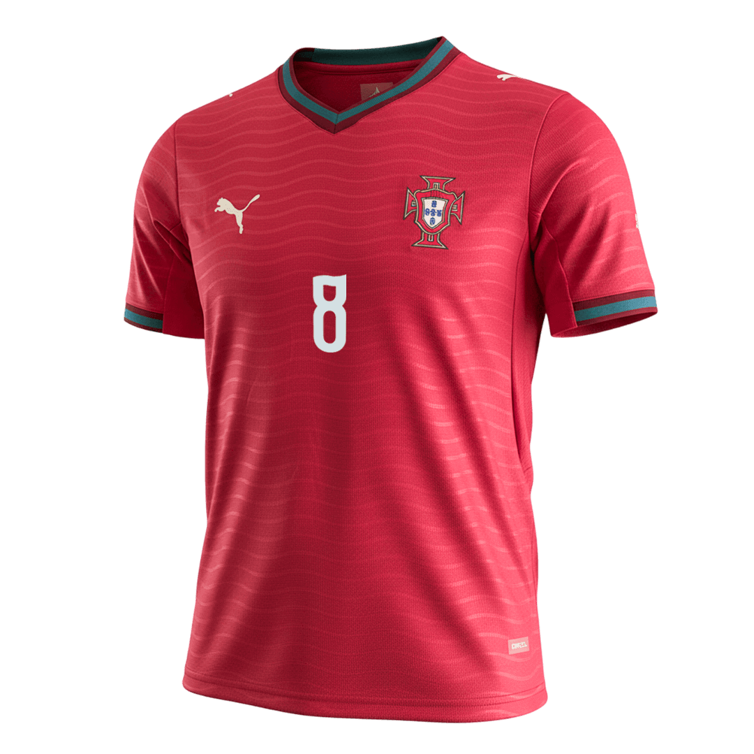 B.FERNANDES #8 Mens Portugal World Cup Home Jersey 2026