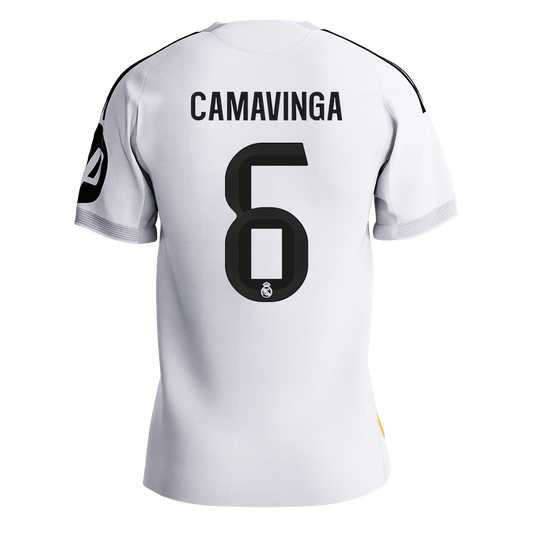 CAMAVINGA #6 Mens Real Madrid Home Jersey 2025/26 - Player Version (Slim Fit) [PREMIUM]