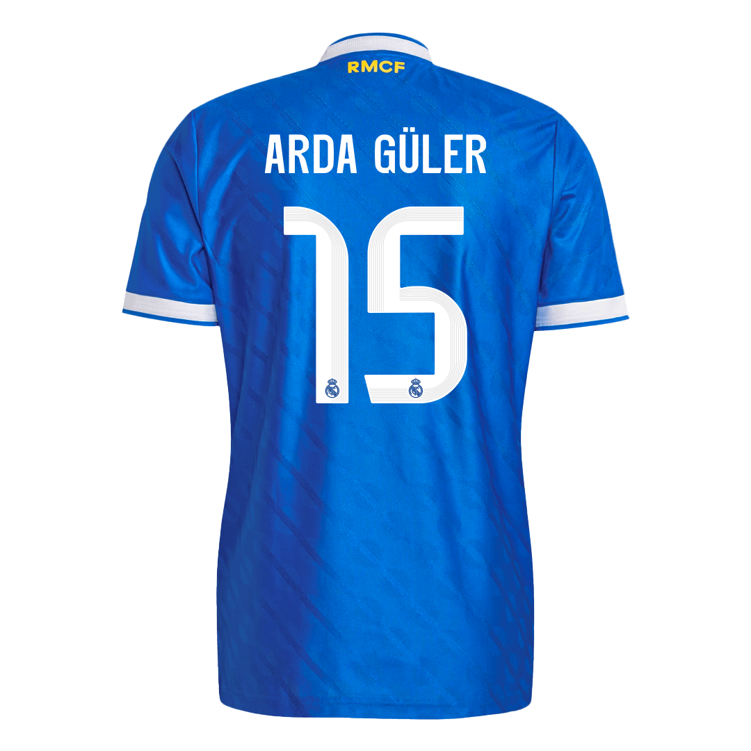 ARDA GÜLER #15 Mens Real Madrid Third Jersey 2025/26 - Player Version (Slim Fit)