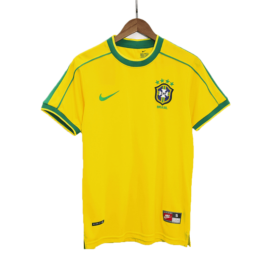Retro 1998 Mens Brazil Home Jersey