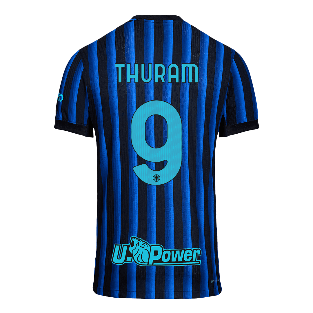 THURAM #9 Mens Inter Milan Home Jersey 2025/26 - Player Version (Slim Fit)