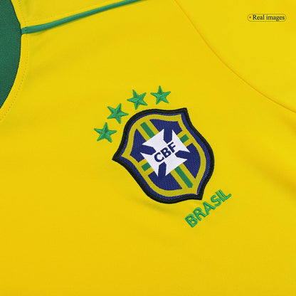 Retro CAFU #2 1998 Mens Brazil World Cup Home Jersey