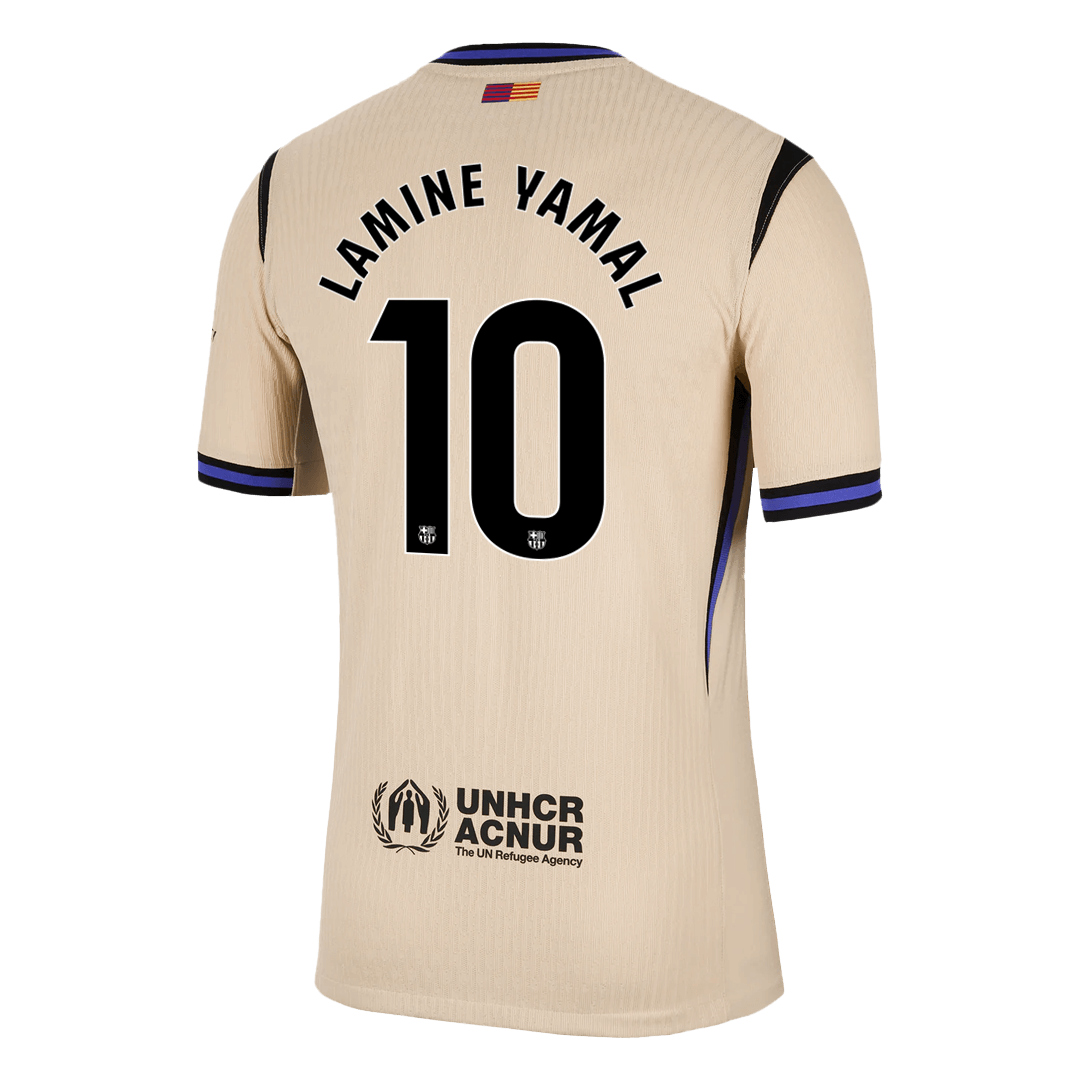 LAMINE YAMAL #10 Mens Barcelona Away Jersey 2025/26 - Player Version (Slim Fit)