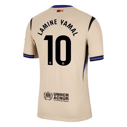 LAMINE YAMAL #10 Mens Barcelona Away Jersey 2025/26 - Player Version (Slim Fit)