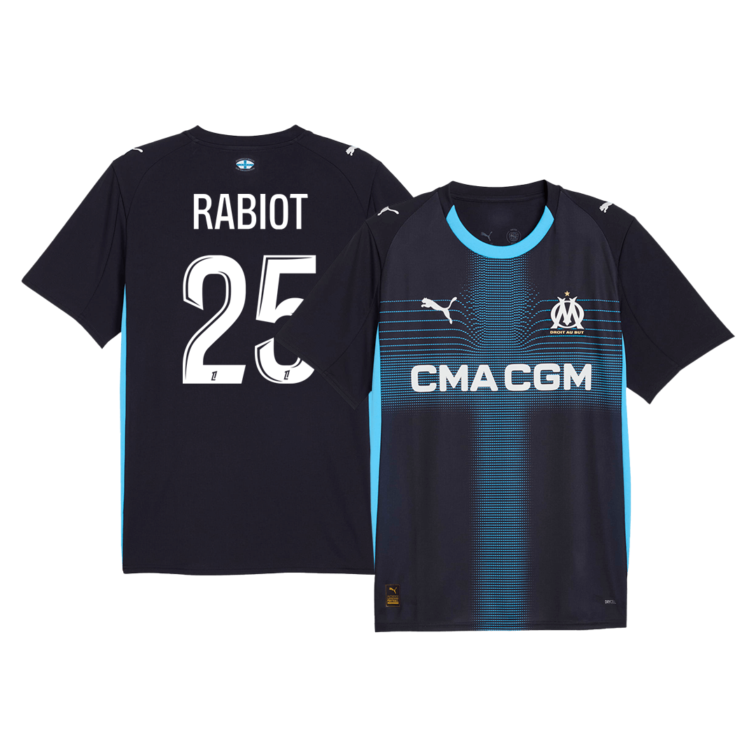 RABIOT #25 Mens Marseille Away Jersey 2025/26