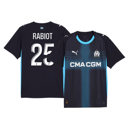 RABIOT #25 Mens Marseille Away Jersey 2025/26